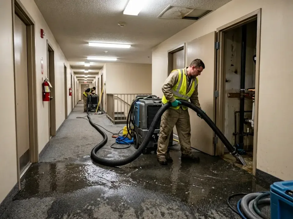 multi-unit-apartment-hallway-f-005 — frequently asked questions, Emergency Burst Pipe Water Extraction & Removal in Macclenn…